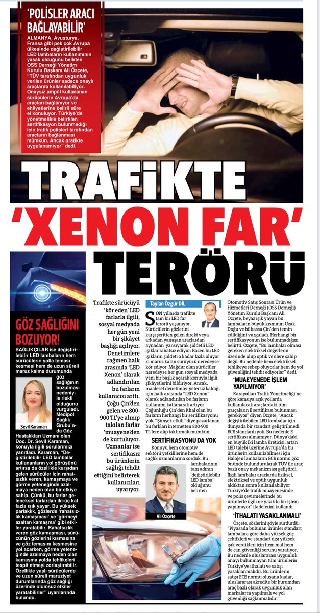 Xenon Far terörü büyüyor❗️

📍Son günlerde aracıyla trafiğe çıkanlar karşı şeritten veya arkadan gelen ışıkla adeta geçici körlük yaşıyor. Sebebi, değiştirilebilir led lambalar…

📍Çoğu Çin’den ithal bu lambalar sertifikasyonu olmadığı gibi “şimşek etkili” şeklinde pazarlanarak