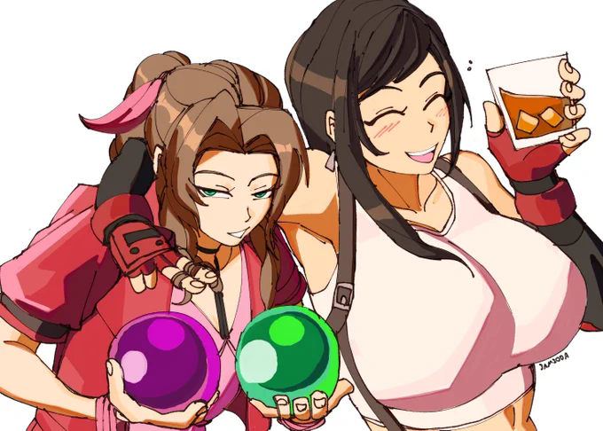 aerith and tifa 