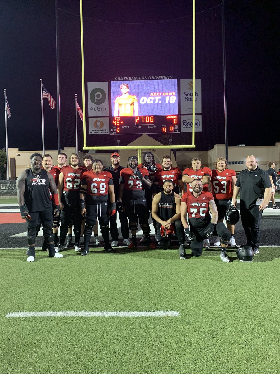 Consistence + Persistence = Success

Got to love that 4-0 feeling! 

Couldn’t be prouder of this group!

<a href="/SEUFireFootball/">Southeastern Football</a> 
#FuelTheFire 🔥