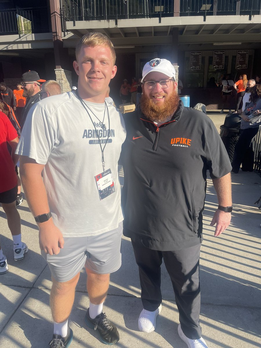 IsaacDoss06's tweet photo. Thankful to be able to spend the day at UPIKE with @CoachMikeHarris. I had an amazing time touring the campus, talking to the coaching staff and learning about the program. @StrengthAhs https://t.co/O39i9I2NQp