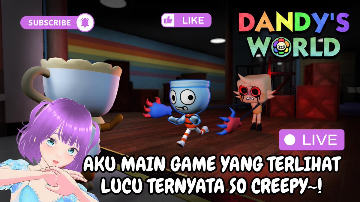 melsviora's tweet photo. happy sunday everyone! sesuai dengan request game di komentar youtubeku, maka aku akan bermain game lucu satu ini yaitu Dandy;s World. jadi, jangan lupa untuk mampir di jam 10.00 yaa~ xoxo https://t.co/BK1KVYdBt0