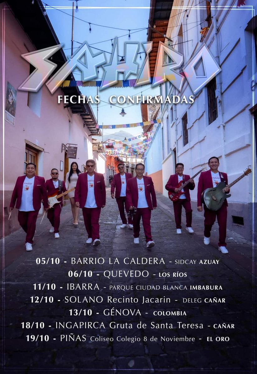 GRUPOSAHIRO's tweet photo. Octubre llegó. En dónde nos veremos? https://t.co/9kYVPWGEqZ