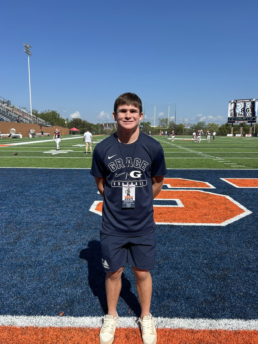 Had a great time today <a href="/cnfootball/">Carson-Newman Football</a> and enjoyed talking to <a href="/Coach_Ray_/">Joe Ray</a>

<a href="/CoachMPrice/">Matt Price</a> <a href="/GCAcoachPrice/">Coach Price</a> 
<a href="/MrCoachCraney/">Nick Craney</a> <a href="/govols21/">Cedric Houston</a>
