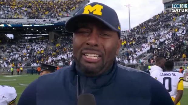 DeepWatersOfEL's tweet photo. Michigan Football already eliminated from the playoffs in their first legitimate season this decade 😂😂😂 https://t.co/VGbg6VJj5I