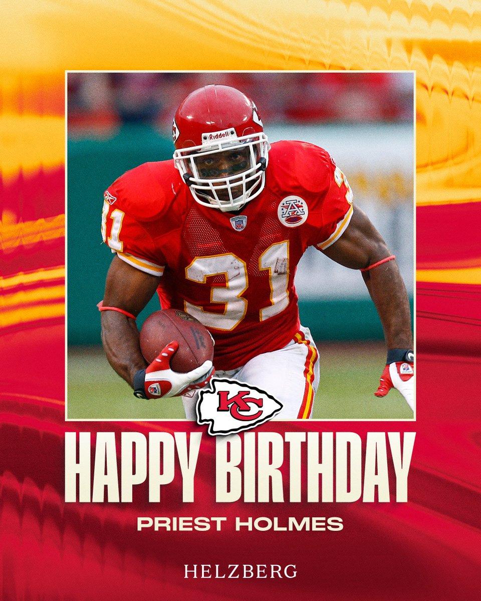 Help us wish Chiefs legend Priest Holmes a very Happy Birthday today 🎈
