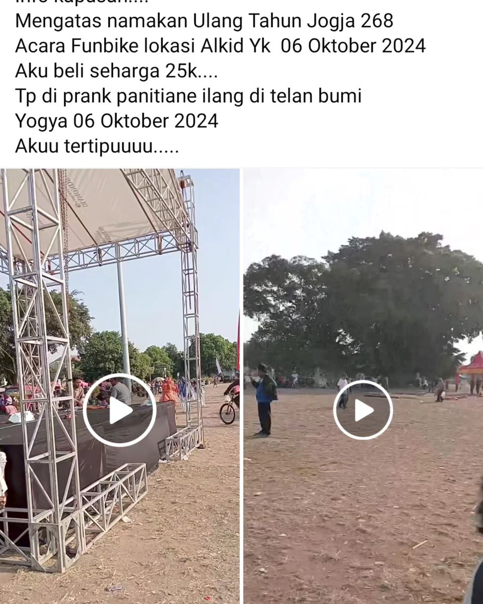 di warga sebelah lagi rame ini nih,
mesakke dab kayae akeh sik kapusan mergo ulah EO sik ra bertanggung jawab