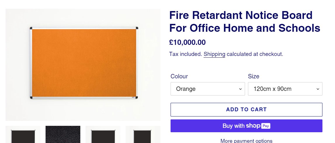 I know orange is the best colour, but I really think that charging this much of a premium for it, a 20,000% mark-up, is unreasonable.