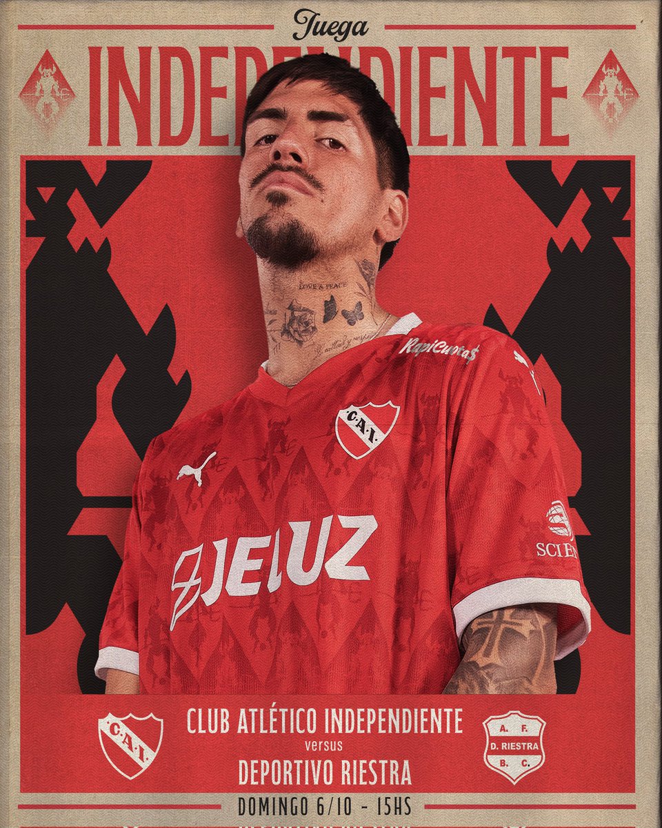 ¡HOY JUEGA #INDEPENDIENTE!

#TodoRojo 🔴