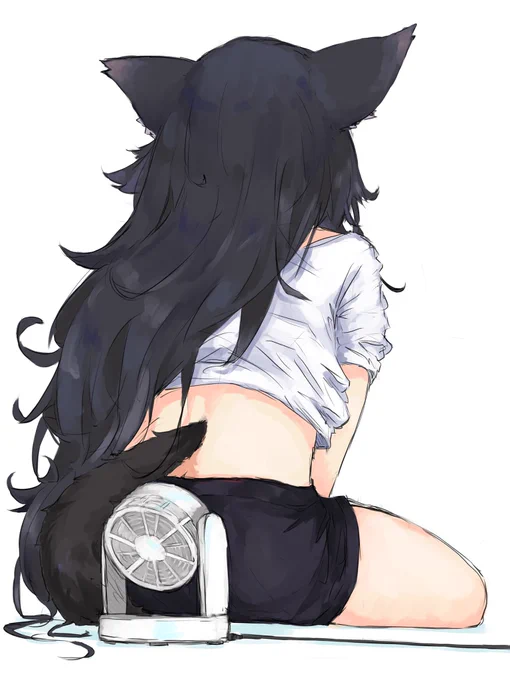#みおーん絵 しっぽうらの換気 