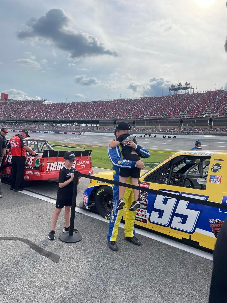 P-15 ⁦<a href="/TALLADEGA/">Talladega Superspeedway</a>⁩ yesterday! Not bad for a guy with a broken foot who hasn’t raced in a year and a half! ⁦<a href="/GKRacing95/">GK Racing</a>⁩ ⁦<a href="/Backyard_Blues/">Backyard Blues</a>⁩