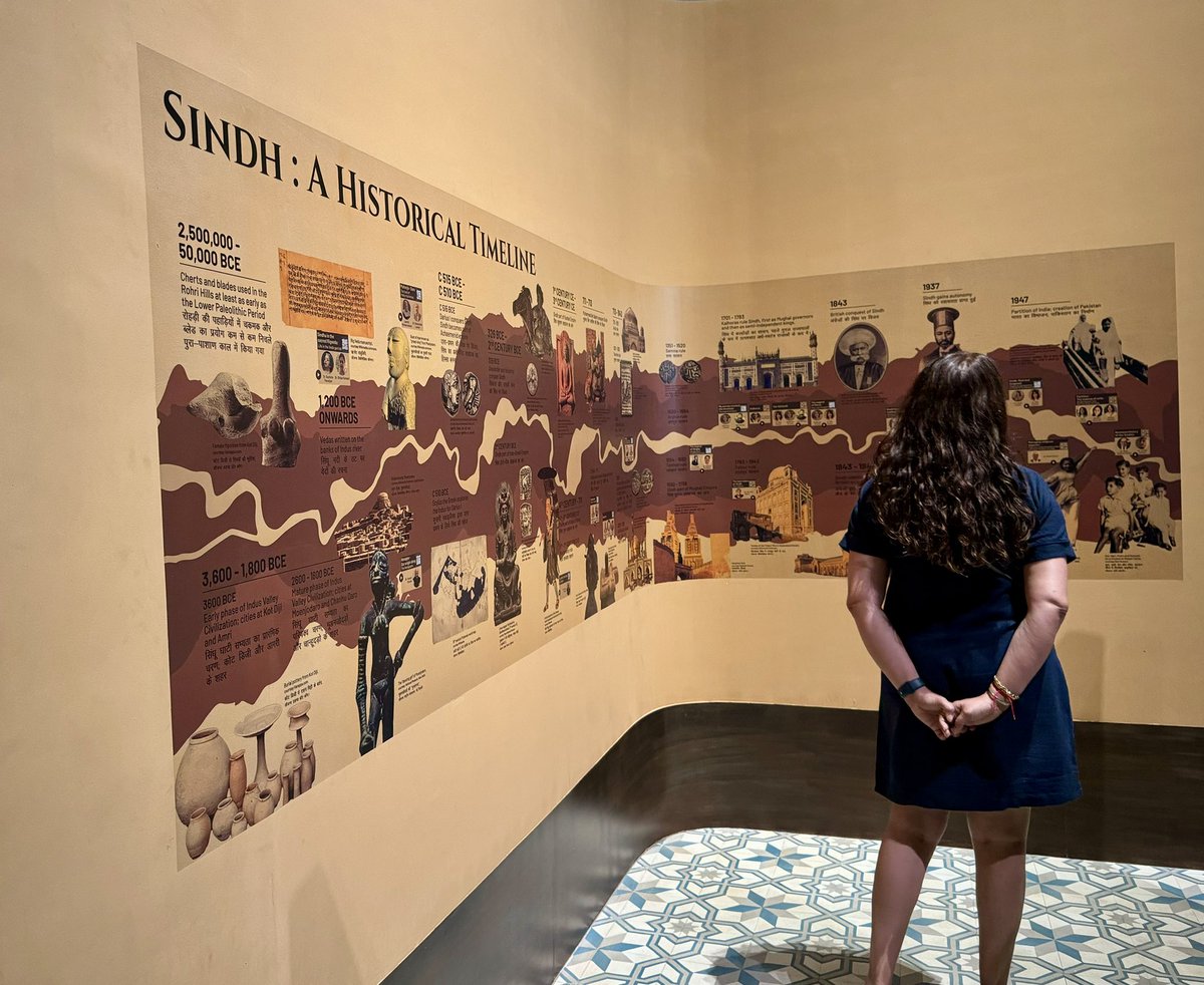 Lost Homeland of #Sindh opened at Delhi’s Partition museum-  the first anywhere to showcase a community’s resilience, enterprise &amp; syncretism. My grandmother’s wedding sari - one of the very few possessions they carried from Karachi is on display.  #museums #delhi