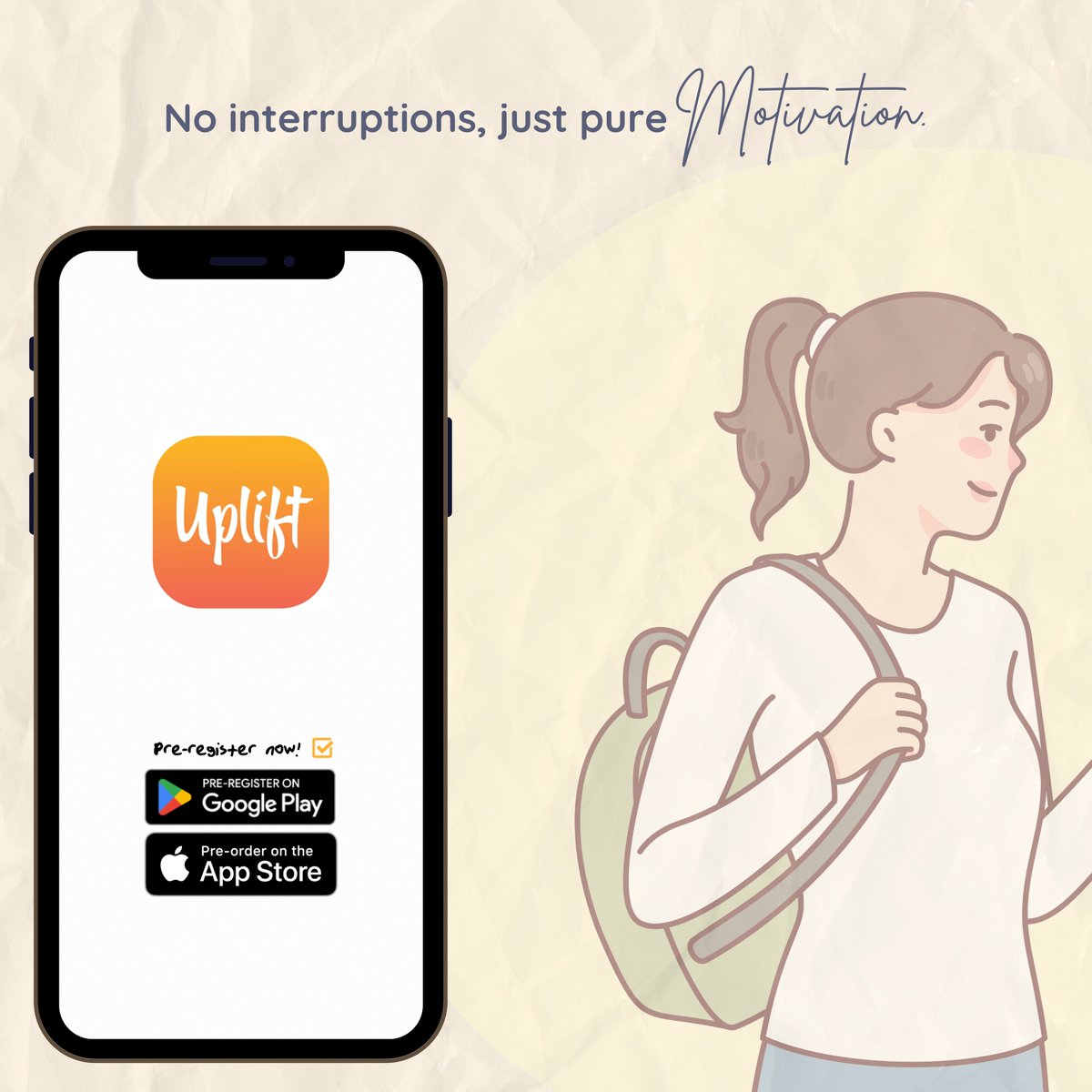 UpliftApps's tweet image. With Uplift, you can enjoy daily affirmations without the distractions of ads. Focus solely on your growth and positivity! 🌱

Pre-register here 👉 link.upliftaffirmations.com/sm

#Uplift #NoAds #PureMotivation #DailyAffirmations #StayFocused #DownloadNow #UpliftYourDay #SelantoApps