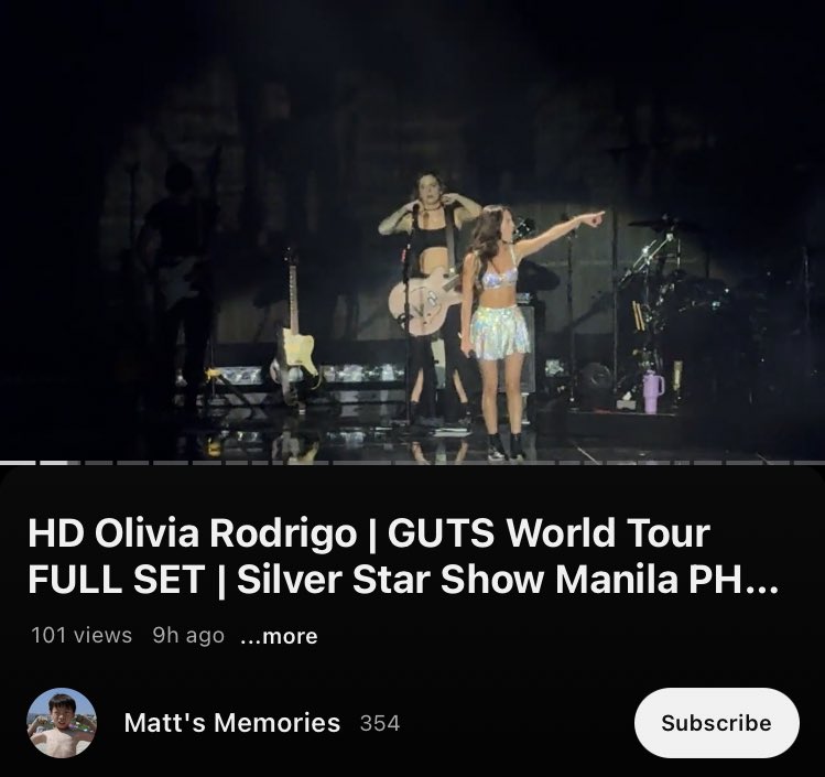 syempre meron agad full concert sa youtube 🤣 tysm sir matt! #GUTSWorldTourManila