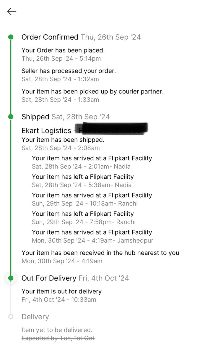 manishbit97's tweet photo. #flipkartscam Flipkart orders on big billion day is a full scam. You order laptop and they dont want to deliver it.
Raise a complaint and they extend the timelines everytime. It's been more than 6 days that my order is stuck.
@flipkartsupport @flipkartsupport https://t.co/Fn9UyFF5E9
