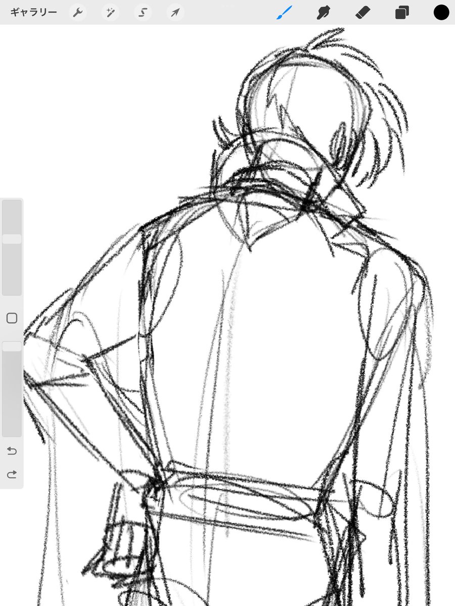 enugani05's tweet image. 載せてなかった下描きとか発掘した⛏