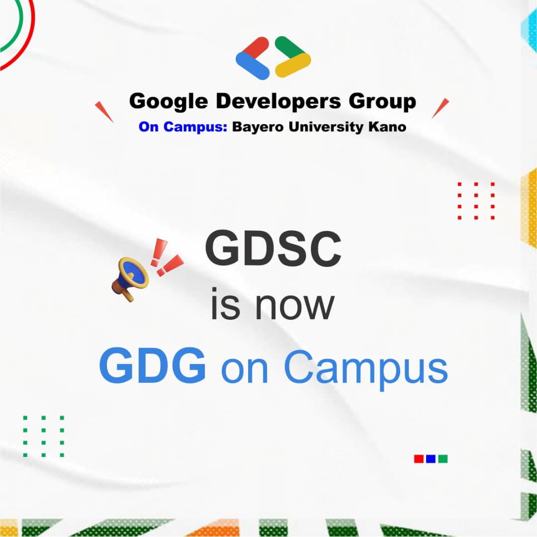 dscbuk's tweet image. 🚀 Exciting News! 🚀

GDSC is now GDG on Campus at BUK! 🎉 A new chapter begins, but our mission stays the same—learn, grow, and build together.

Stay tuned for exciting updates! 💡 #GDGonCampus #DevelopersCommunity #BUK @BUK_Campus