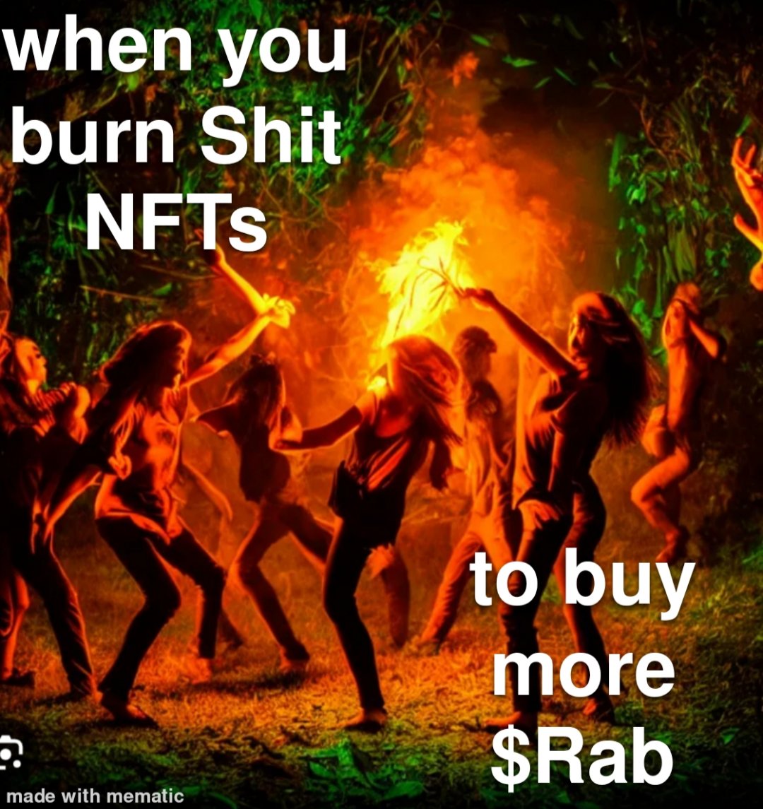 Everyone has been a part of rugged projects, burn them and get in on a gem. $Rab is the alpha 🤘