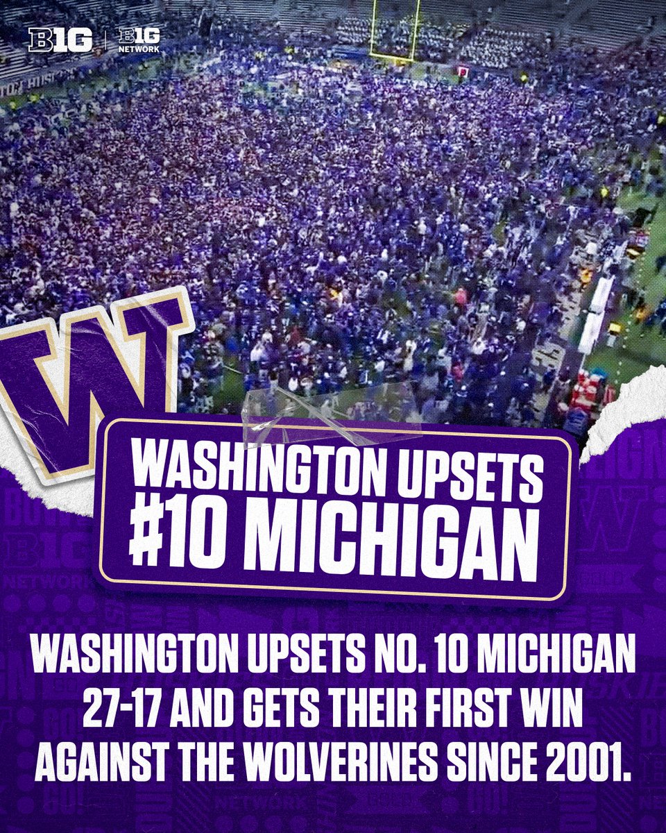 A B1G night for <a href="/UW_Football/">Washington Football</a> 🐺

#B1GFootball x #B1GStats