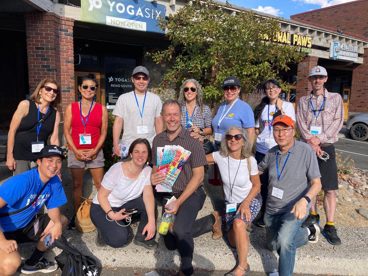 Door knocking for Kamala D. Harris with <a href="/seed_the_vote/">Seed The Vote</a> and team lead @d4GordonMar in Reno, NV! We’re not going back!!