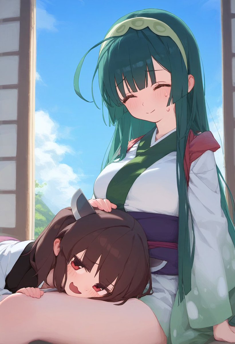 ずん姉さまに膝枕してもらうきりたん