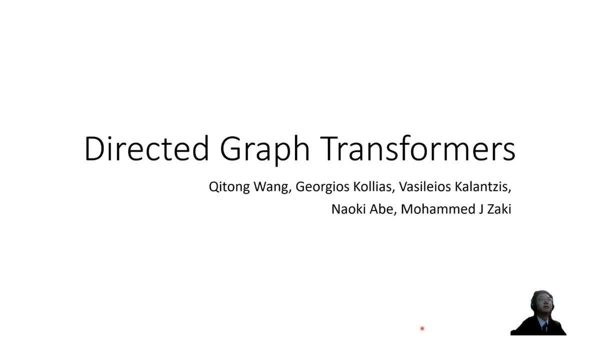 TmlrVideos's tweet image. Directed Graph Transformers

Qitong Wang, Georgios Kollias, Vasileios Kalantzis, Naoki Abe, Mohammed J Zaki

tmlr.infinite-conf.org/paper_pages/ot…

#graphs #graph #adjacency