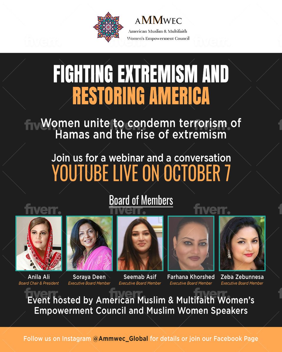 anilaali's tweet image. Join us on October 7th as we discuss extremism in America after the horrific attacks on October 7th, and the hijacking of Islam by Hamas. 

Muslim Women of #AMMWEC speak...

youtu.be/DLFeF_kLFg0