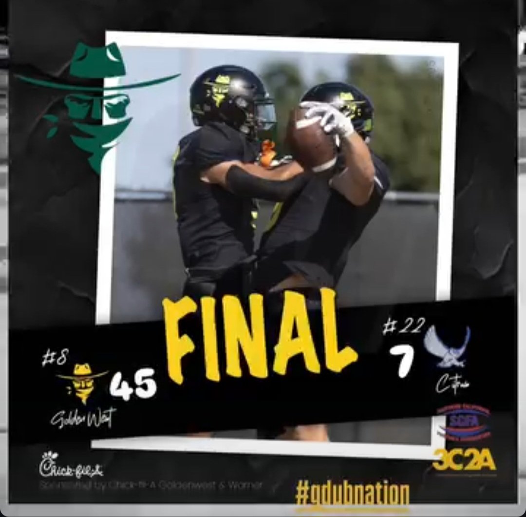 Golden West College Football (@gwcfootball) on Twitter photo 