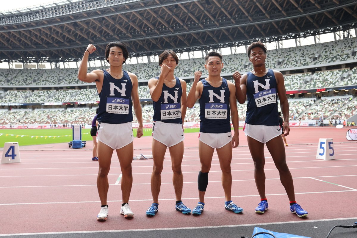 陸上競技の＃日本選手権 男子4×400mRで日本大学が4年ぶり8回目の日本一