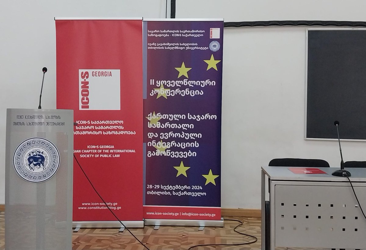 ICONSGeorgia's tweet photo. @ICON__S @ICONSGeorgia On September 28-29, 2024, the 2nd annual conference of the ICON•S Georgia "Georgian Public Law and Challenges of European Integration" was held at the Ivane Javakhishvili Tbilisi State University. https://t.co/dbL26AUOtO https://t.co/QK7npYyXhZ