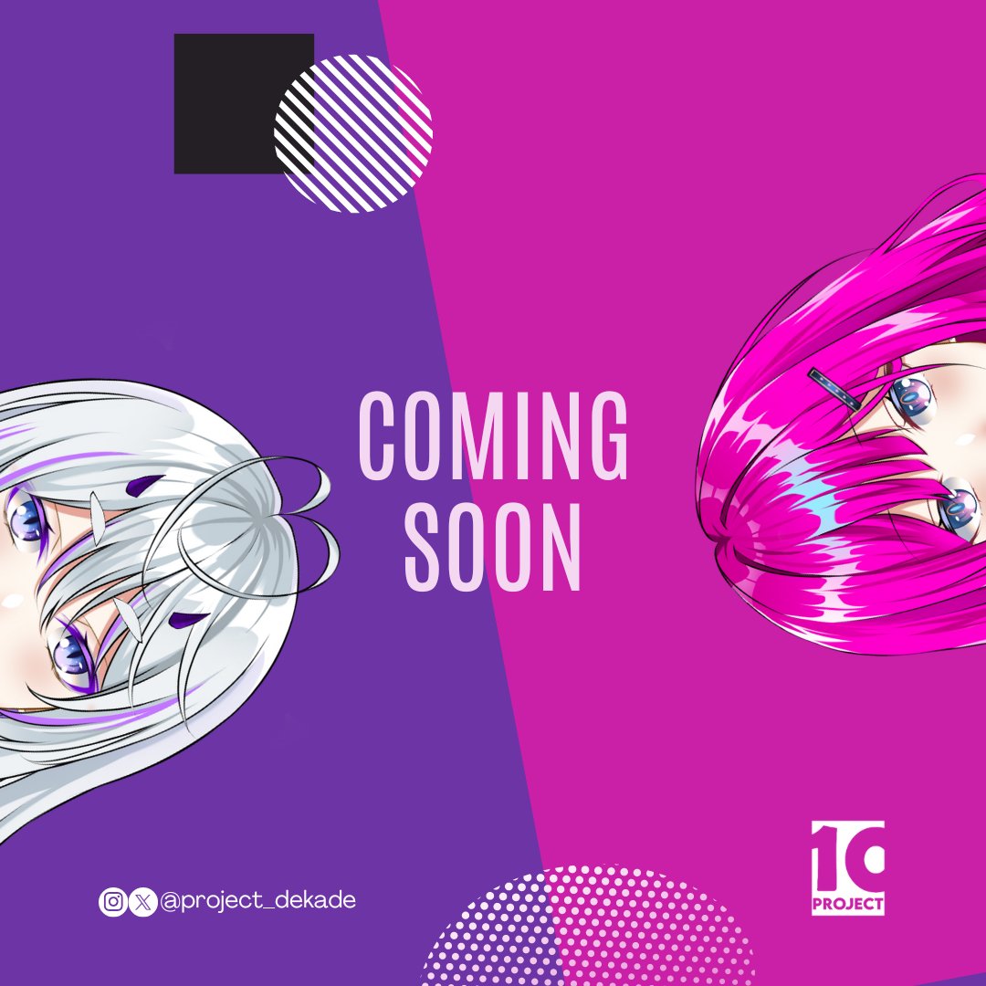 _chromaticas's tweet photo. Ada yang bentar lagi mau debut nih!
Ditunggu tanggal nya yaa~
#ProjectDekade
#selenacosmia #AmiaCamellia #Vtuber #Vtubers #VtuberUprisings #Vtuberindonesia #Vtuberindo https://t.co/i5IoYs9vfb
