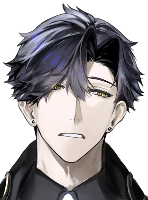 最近描いた黒髪 