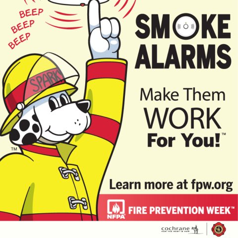 Fire Prevention Week 2024 runs from October 6 - 12. This year’s theme is “Smoke Alarms: Make Them Work For You”. 

Install them. Test them. Maintain them. Check the dates on them and replace them when they expire. 

Make sure your smoke alarms are working for you &amp; your family.