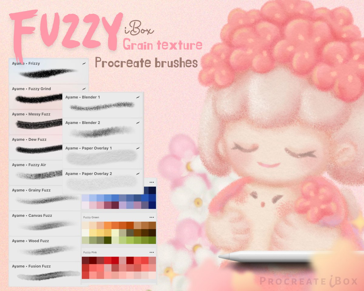 🎀NEW IN🎀 บรัชใหม่สำหรับ Procreate🎀
Fuzzy iBox brushes งานฟุ้ง งานนุ่มฟู บรัชเซ็ตนี้เหมาะสำหรับงานไม่มีขอบ เน้นความฟุ้งของตัวงานค่ะ

GUMROAD : procreateibox.gumroad.com
หรือช่องทางอื่นๆที่ลิ้งค์หน้า Profile เลยค่ะ

#บรัชprocreate #ขายบรัช #ขายบรัชprocreate #procreatebrush