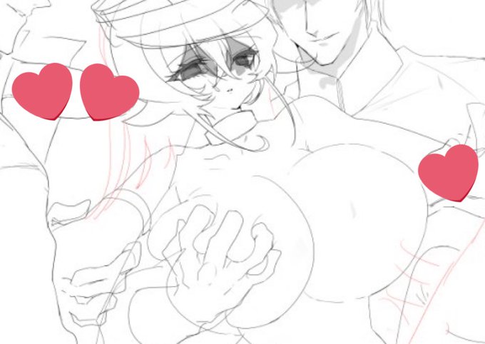 すけぶ遅れていますが、楽しく描いていますというキメセクアメリアさんwipですこれは柔らかそうなアメぱい 