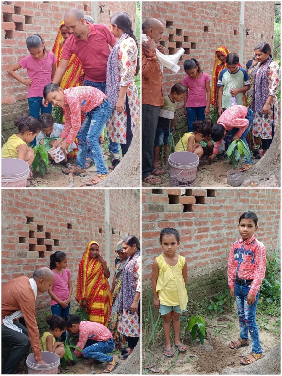 akritig31's tweet photo. On Day4 of the #InternationalGirlChildDay celebration,@ActionAidIndia hosted a "Kanya Janmotsav" in Gonda,honoring girls born in government hospitals with gift distributions and planting trees equivalent to the number of girls born, assigning their protection to children and men. https://t.co/ihMiqQ4JS1