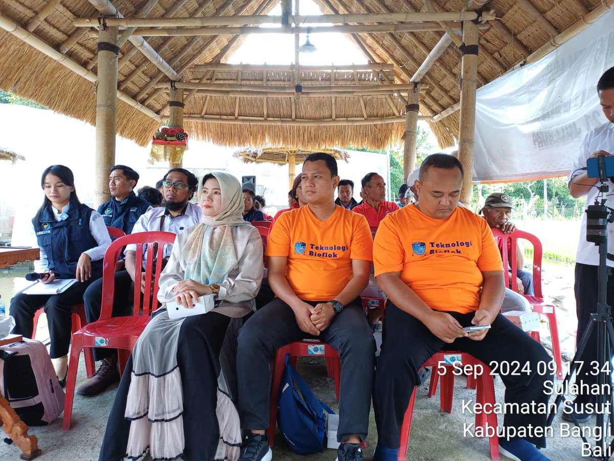 MPatekkai's tweet photo. Rabu - Sabtu (4-7/9), Patekkai, Luhkan Kota Bogor, menjadi Narasumber pada Bimtek Nila Bioflok Sipanen di SFV Sulahan Kabupaten Bangli Provinsi Bali #GiatLuhkanSatminkalBogor #aktivitas @pusluh_bppsdm @brpbatpp_bogor https://t.co/x72NwofK2I