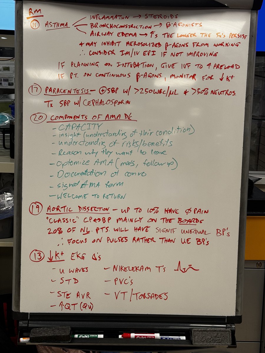 amalmattu's tweet photo. Saturday overnight shift ⁦@UMEmergencyMed⁩ #foamed #WhiteBoardTeaching https://t.co/DrDUUAz8wX