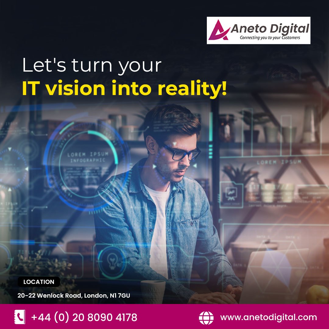 AnetoDigital's tweet image. Transform your IT vision into reality with our expert guidance and innovative solutions.
🌐 Website: anetodigital.com
📲: +44 (0) 20 8090 4178
#itsolutions #SoftwareEngineeringservices
#SoftwareTestingAutomation #InfraDevOpsservices #CloudServices #itconsultingservices
