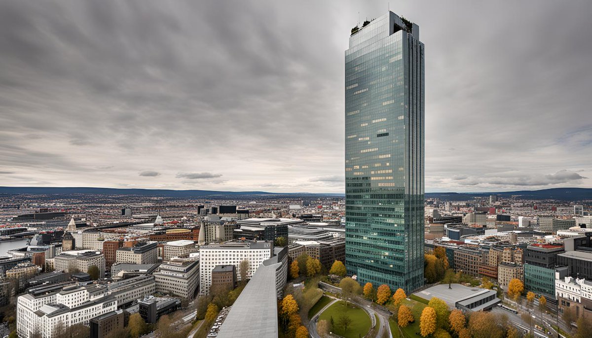 thecityarchive's tweet photo. 🏙️ Oslo’s Skyscraper of Dreams, completed in 1995, was the tallest building in Scandinavia for nearly a decade and featured a rooftop park for public use. 🌿🌆
#Oslo #SkyscraperOfDreams #Architecture #Scandinavia #Cityscape #UrbanDesign #RooftopPark #History https://t.co/JitTBYWXx5