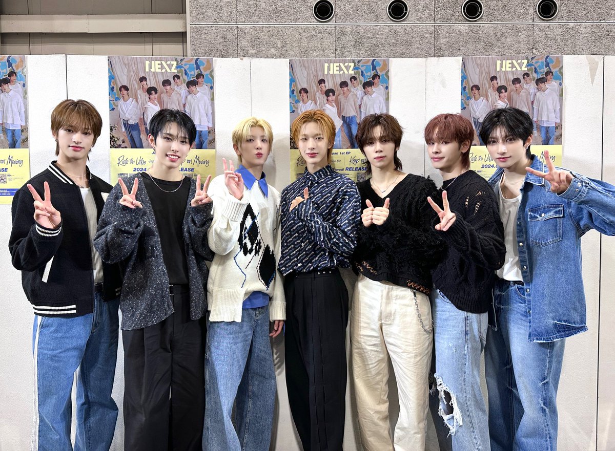 NEXZ_official's tweet photo. ⁡『Ride the Vibe』
『Ride the Vibe (Japanese Ver.) / Keep on Moving』
発売記念購入者対象イベント
関西会場にお越しくださった皆さん
ありがとうございました！
⁡
たくさんのNEX2Yから
愛と元気をもらい、本当に幸せでした🤍
NEX2Yこれからもずっとそばにいてください🤲✨
⁡
#NEXZ #ネクスジ #넥스지
#RidetheVibeJP #KeeponMoving
#NEXZ_RTVJP_KOM #RTVJP_KOM
#NEXZ_JP_Debut