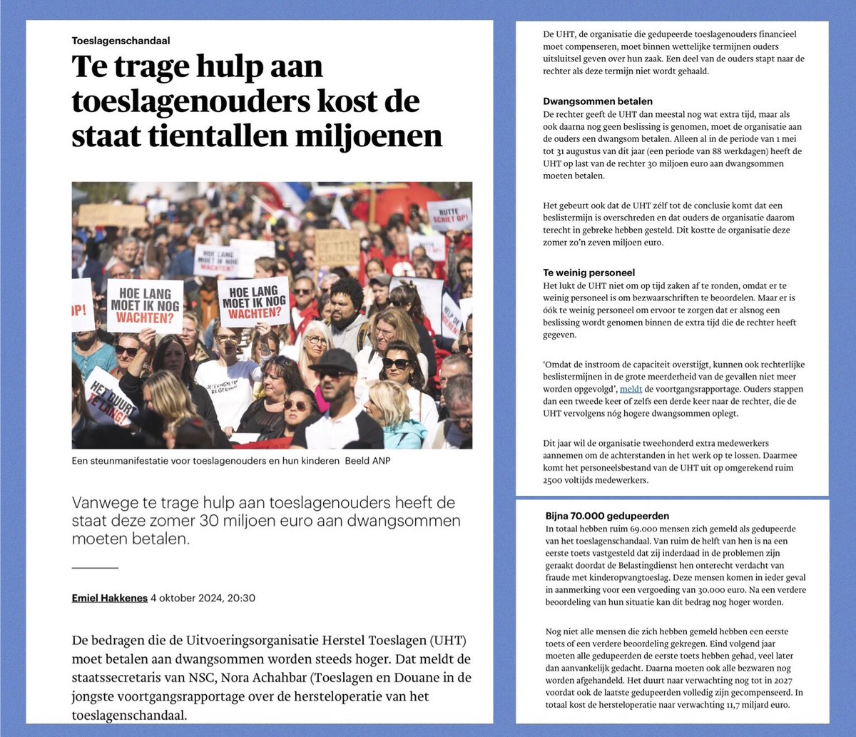 JimFaas's tweet photo. #HERSTELSCHANDAAL
✅ het lijkt wel alsof alle commentaar samen met alle bakken geld in dezelfde bodemloze put verdwijnt
bericht 👇 Trouw
18e voortgangsrapportage UHT 👉 https://t.co/gsXEBnzmCj https://t.co/q2x1iZNtLt