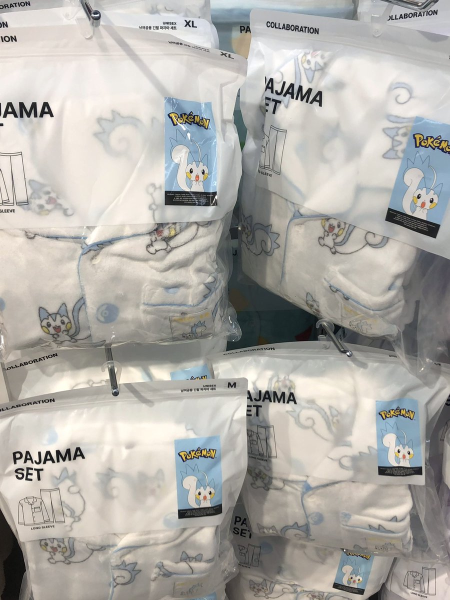 🆕 어제 들어온 스파오 신상 수면파자마𓂃  
저는 파치리스 바로 잡아왓슴 커엽져 ^_^
푸키몬 먼작귀 조아하는 누나들 꼭 구매하시길••❤︎ 
⁽특히 실물 모몽가 개커여움⁾