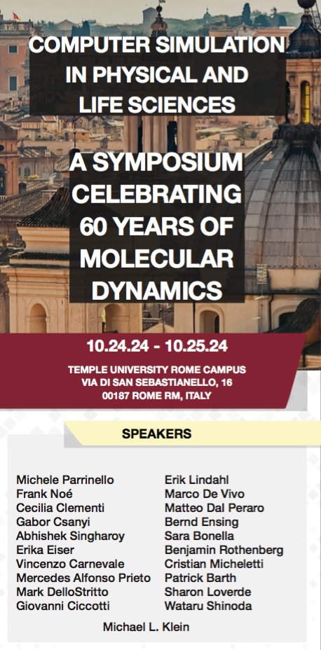 abhisekhsingha1's tweet photo. 4 back-to-back meetings on diverse topics Sept-end 
**@RommieAmaro 's #cryoEM meeting in #Trieste , 

#MikeKlein's birthday and 60 years of #MD in #Rome,

Keynote at #MLinBiology at KeckARC in #Houston,

@NSF ConFab in #DC)**

look forward to all the learning coming our way !! https://t.co/vI6smrPATN