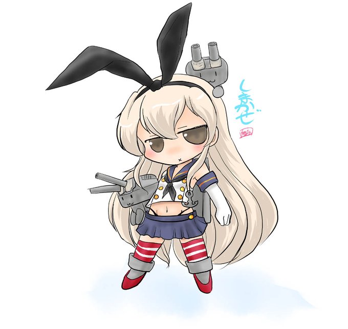 #最近フォローした人は知らない過去絵を晒す 
ちんまい島風 