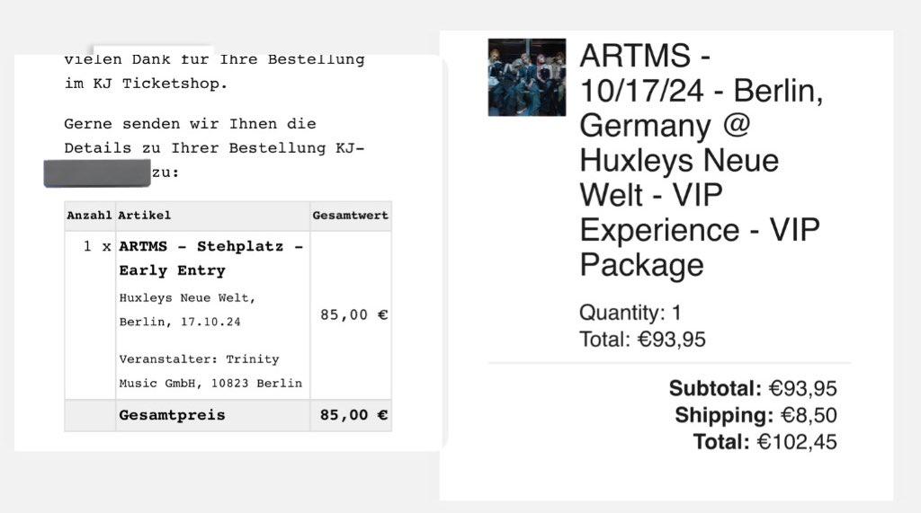 yeeunsbear's tweet photo. WTS ARTMS BELRIN EARLY ENTRY+VIP

hey guys I’m selling my artms Berlin ticket which is on the 17th of October. it’s early entry and also vip. I will transfer the ticket once you paid me. og price is 185€ but I can sell it for 135€. #artmsberlin #wtsartmsticket #ARTMSconcert https://t.co/swCqQAL1Rz