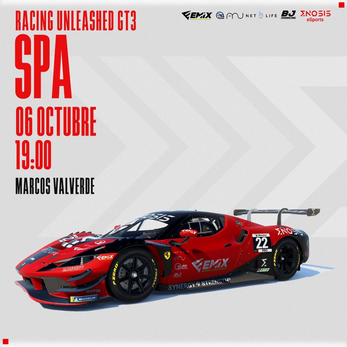 Enosis eSports (@e_enosis) on Twitter photo Sexta cita para el compañero Marcos Valverde <a href="/valverDf1_/">marcos⁶¹🪐</a>
🗺️ Esta vez viaja hasta Spa, Bélgica a participar en este pedazo de campeonato.
📺 twitch.tv/racingunleashed
#iracing #simracing
<a href="/Emix_Gaming_/">EmixGaming</a> @Almiun_ <a href="/Bjsimracin1/">BJSIMRACING</a> <a href="/NetLifeGaming/">NetLife Gaming</a> <a href="/SimracingStill/">Still SimRacing Cockpits</a> Sexta cita para el compañero Marcos Valverde <a href="/valverDf1_/">marcos⁶¹🪐</a>
🗺️ Esta vez viaja hasta Spa, Bélgica a participar en este pedazo de campeonato.
📺 twitch.tv/racingunleashed
#iracing #simracing
<a href="/Emix_Gaming_/">EmixGaming</a> @Almiun_ <a href="/Bjsimracin1/">BJSIMRACING</a> <a href="/NetLifeGaming/">NetLife Gaming</a> <a href="/SimracingStill/">Still SimRacing Cockpits</a>