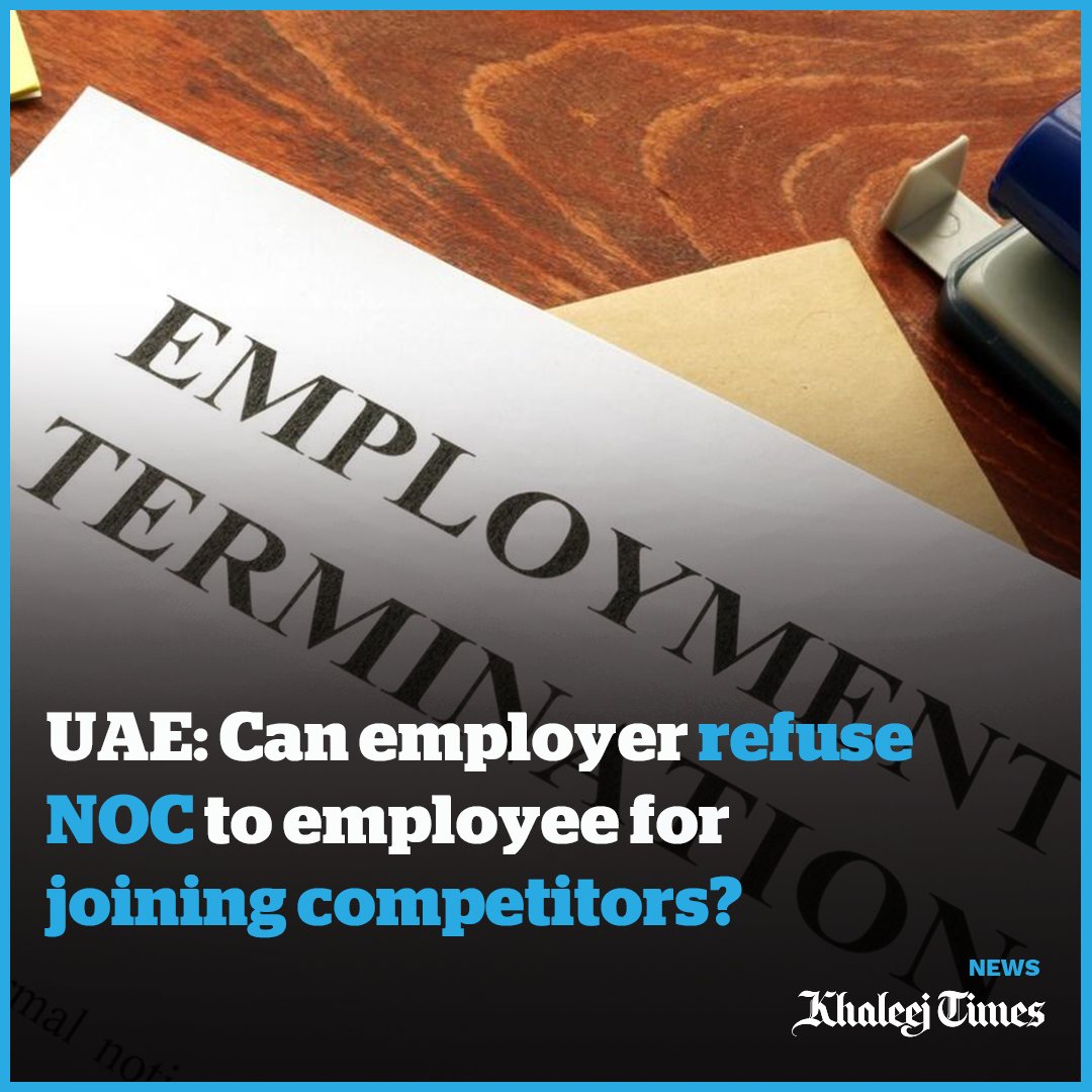 khaleejtimes's tweet image. What can #employees do when #employers refuse to give them a no objection certificate after #termination?

khaleejtimes.com/uae/legal/uae-…
