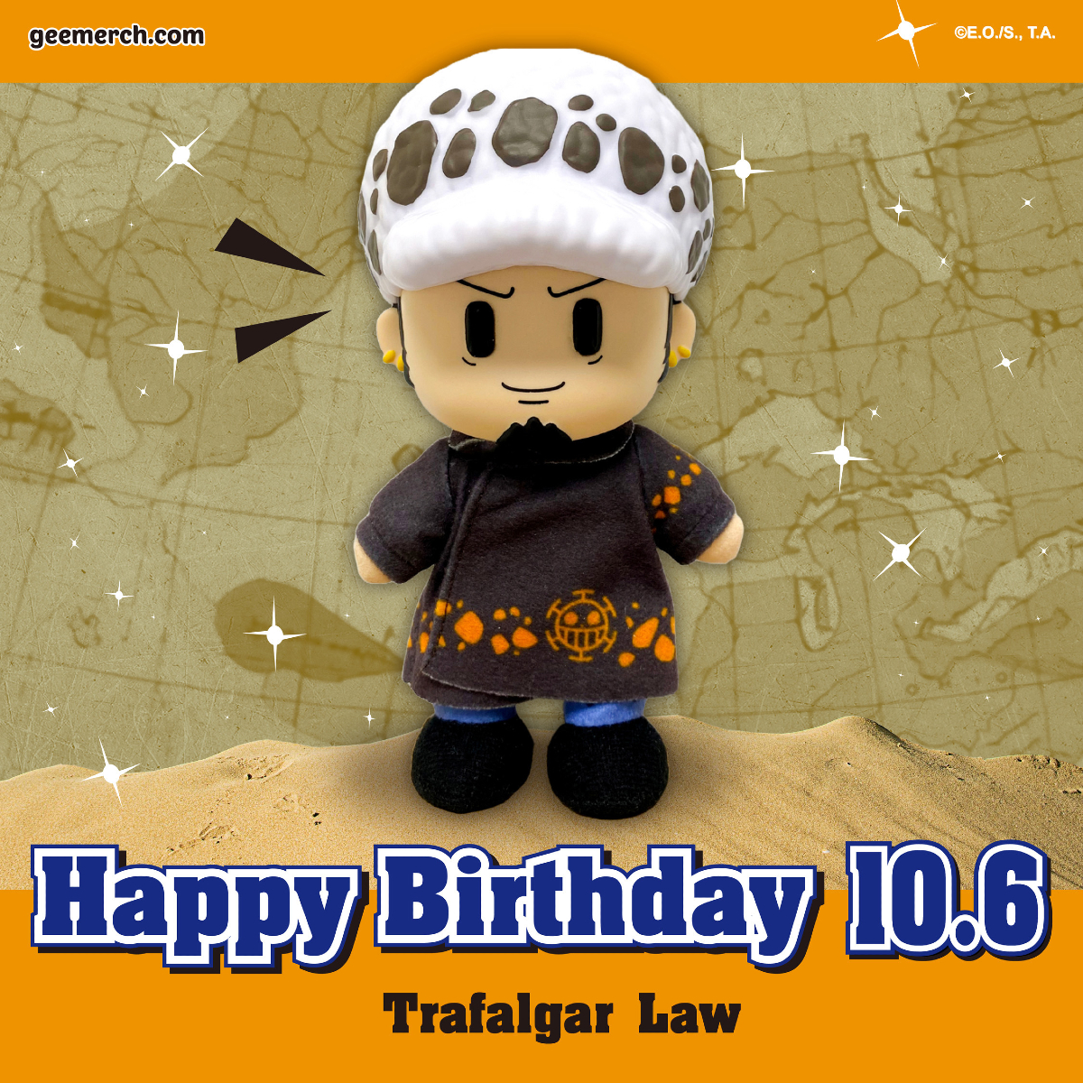 geanimation's tweet photo. Happy Birthday, Trafalgar Law!
#ONEPIECE #HappyBirthdayTrafalgarLaw #FigureKey #anime #manga #geemerch https://t.co/HSYqIg6rNW