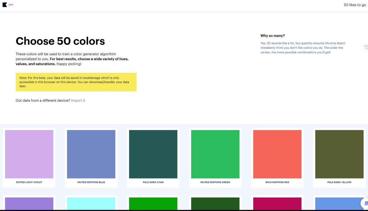 aiartet's tweet image. * AI Color Generator for My

  - khroma.co

#aicolor #colorgenerator #khroma
