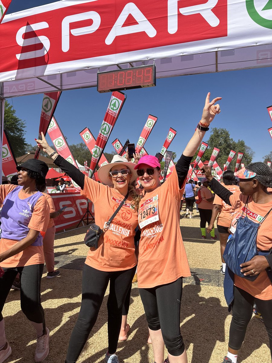 5km <a href="/SPARWomensJozi/">SPAR Women’s Challenge Jozi</a> done &amp; dusted. What a vibe! 

#ChooseYou #SPARWomensJozi 🍑